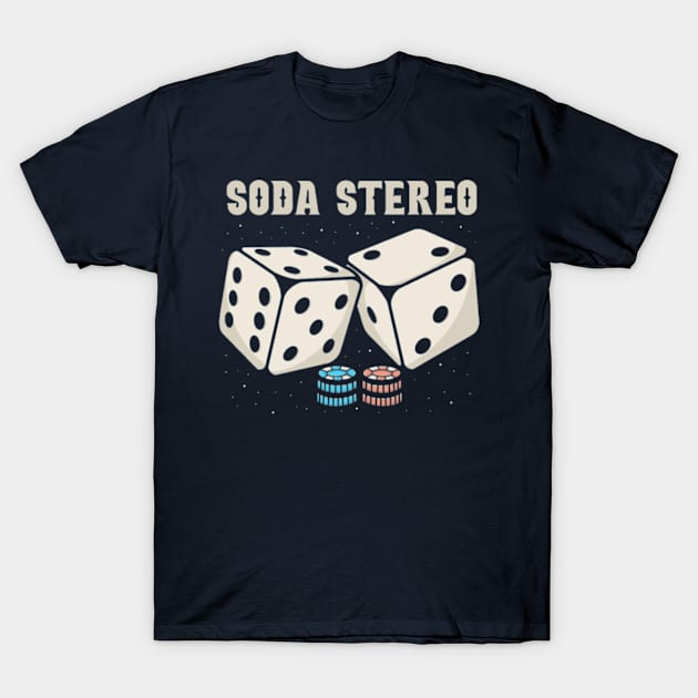 soda stereo Dice T-Shirt by Hsamal Gibran